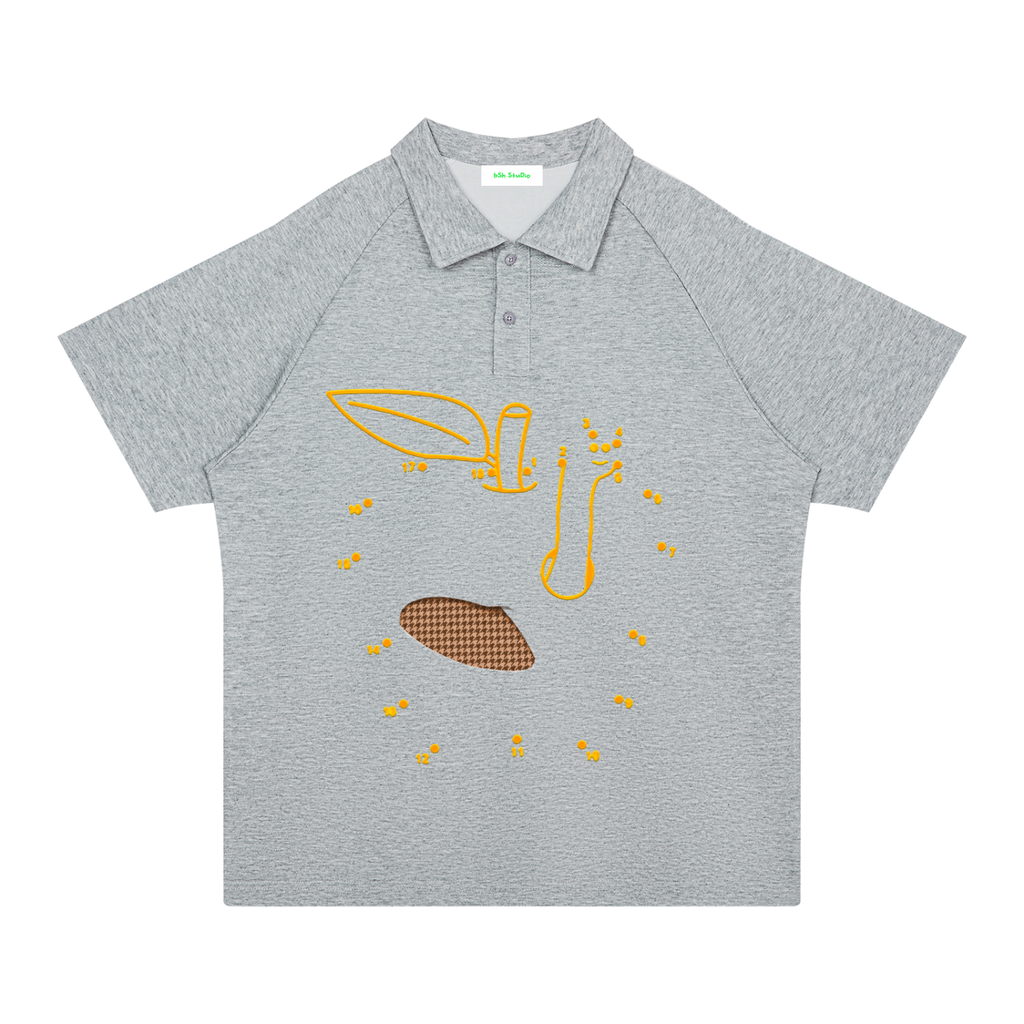 Connect The Dots Apple Polo T
